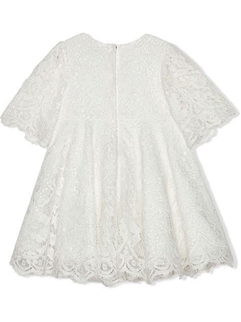 Dolce & Gabbana Kids Cordonetto Lace Bonnet .